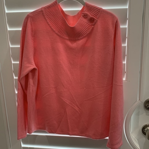 PARISIAN WORKS Vintage 80s Vtg Alight Coral Pink Jumper From Parisians Pl. - Picture 3 of 7